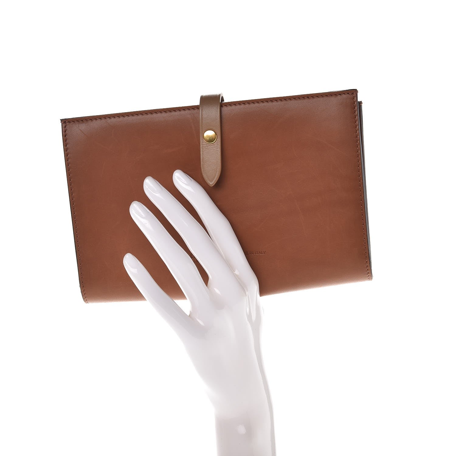 Celine Natural Calfskin Large Multifunction Strap Wallet Tan 2 of 8