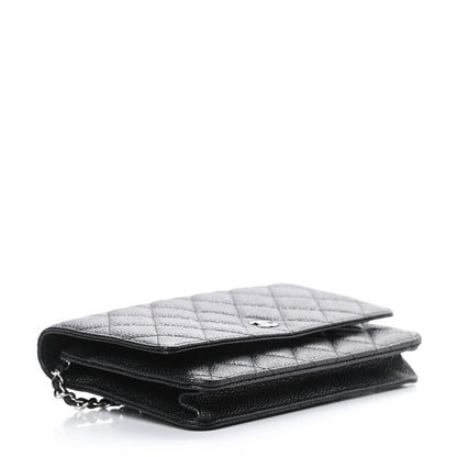 Chanel Caviar Quilted Wallet On Chain WOC Black 4 of 12