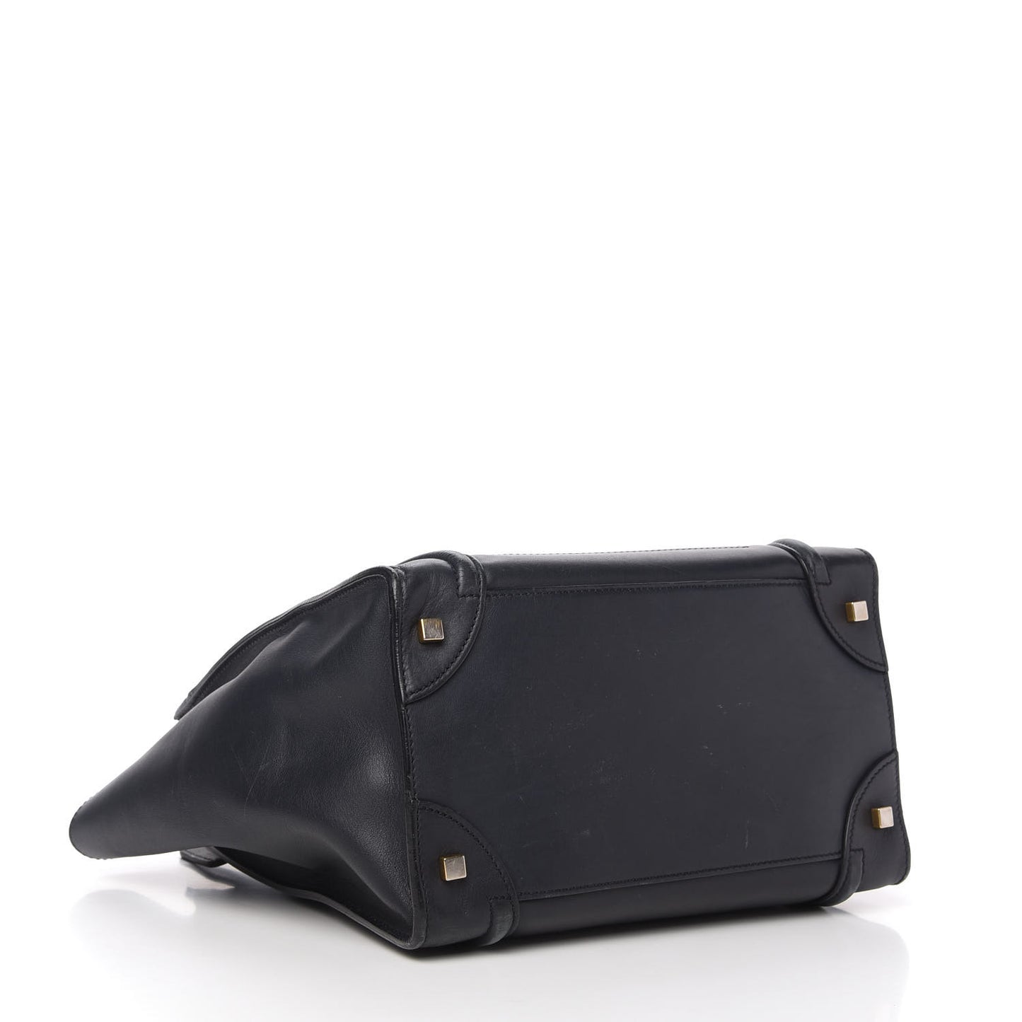 Smooth Calfskin Mini Luggage Navy Blue