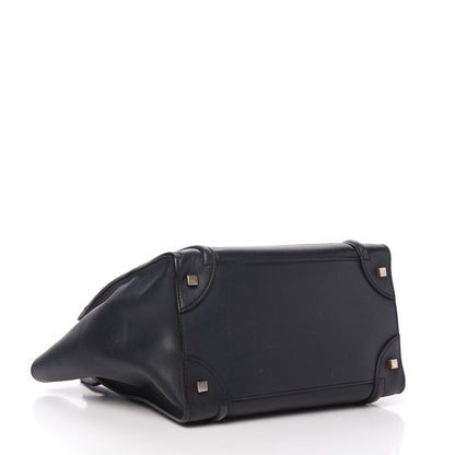 Celine Smooth Calfskin Mini Luggage Navy Blue 4 of 10