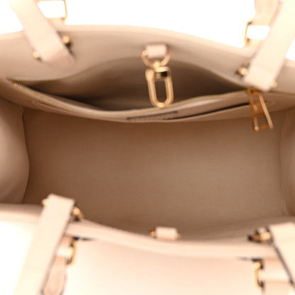 Louis Vuitton Empreinte Monogram Giant Onthego MM Creme 5 of 9
