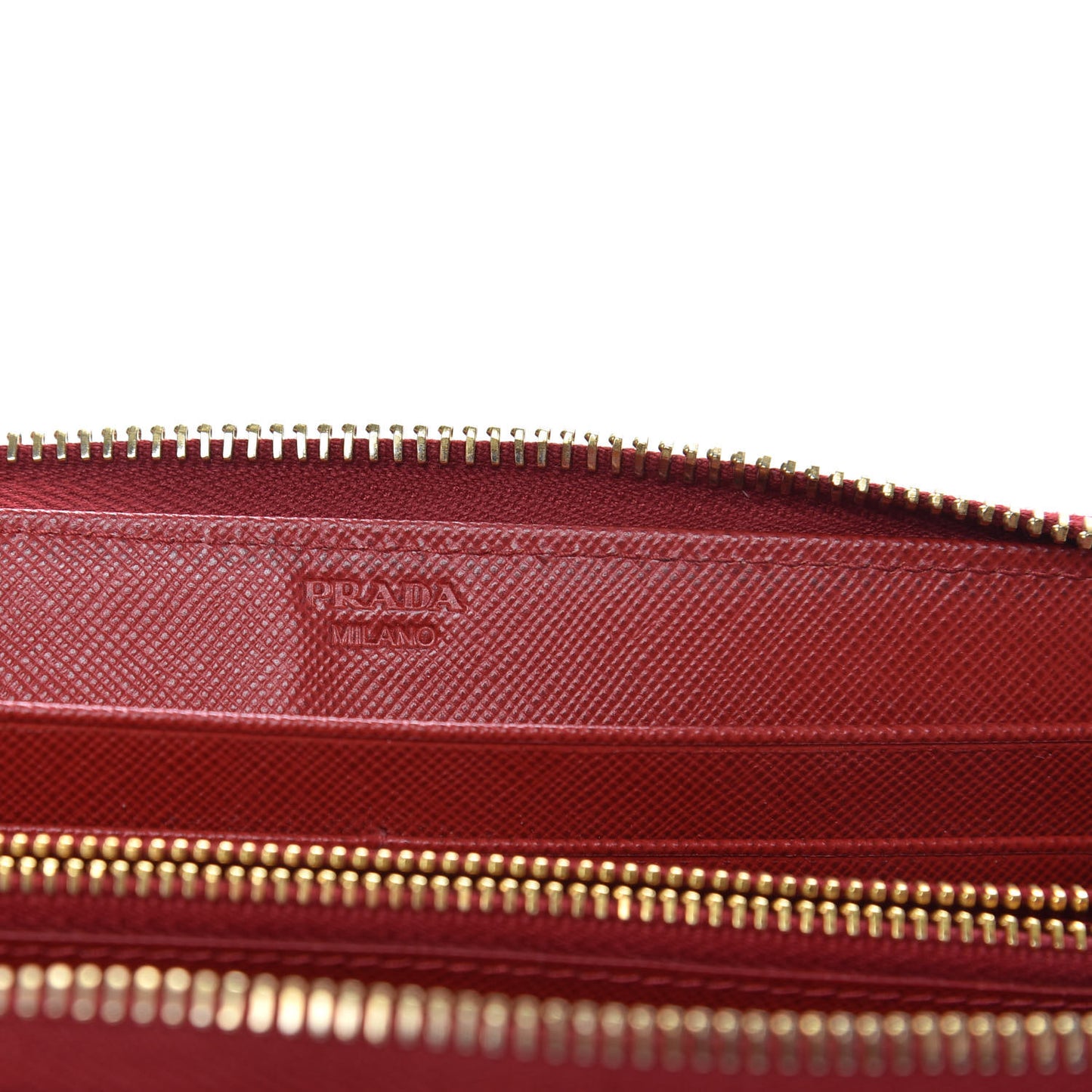 Saffiano Zip Around Wallet Fuoco