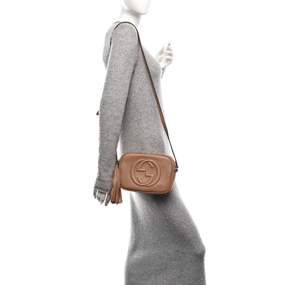 Gucci Pebbled Calfskin Small Soho Disco Bag Camelia 2 of 12