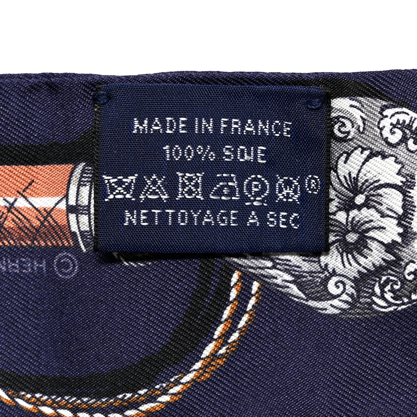 Silk Cavalcades Twilly Marine Gold Gris