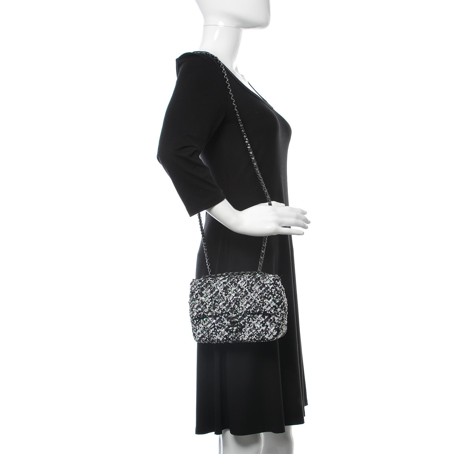 Chanel Sequin Small Single Flap Multicolor 2 of 9