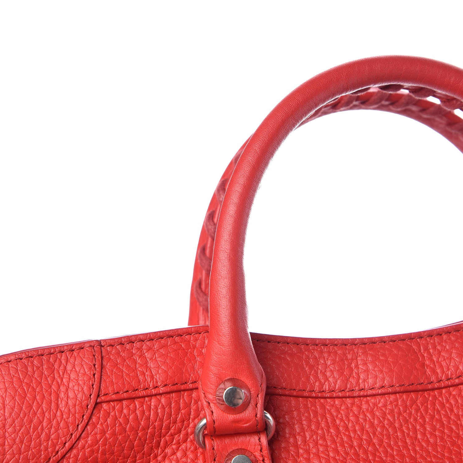 Balenciaga Vibrato Calfskin Classic Silver Hardware S City Rouge Cerise 10 of 13