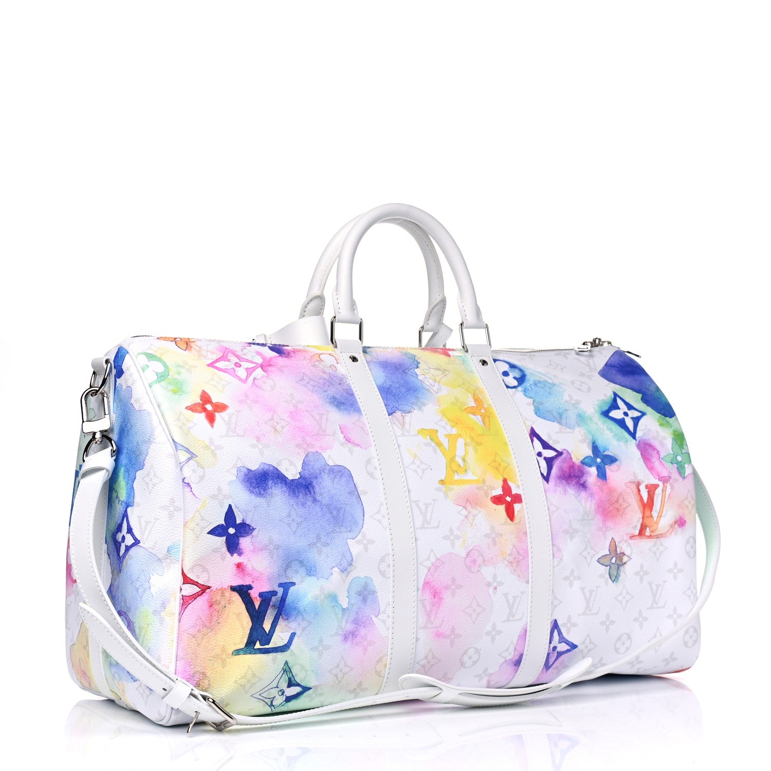 Louis Vuitton Monogram Watercolor Keepall Bandouliere 50 Multicolor 2 of 4