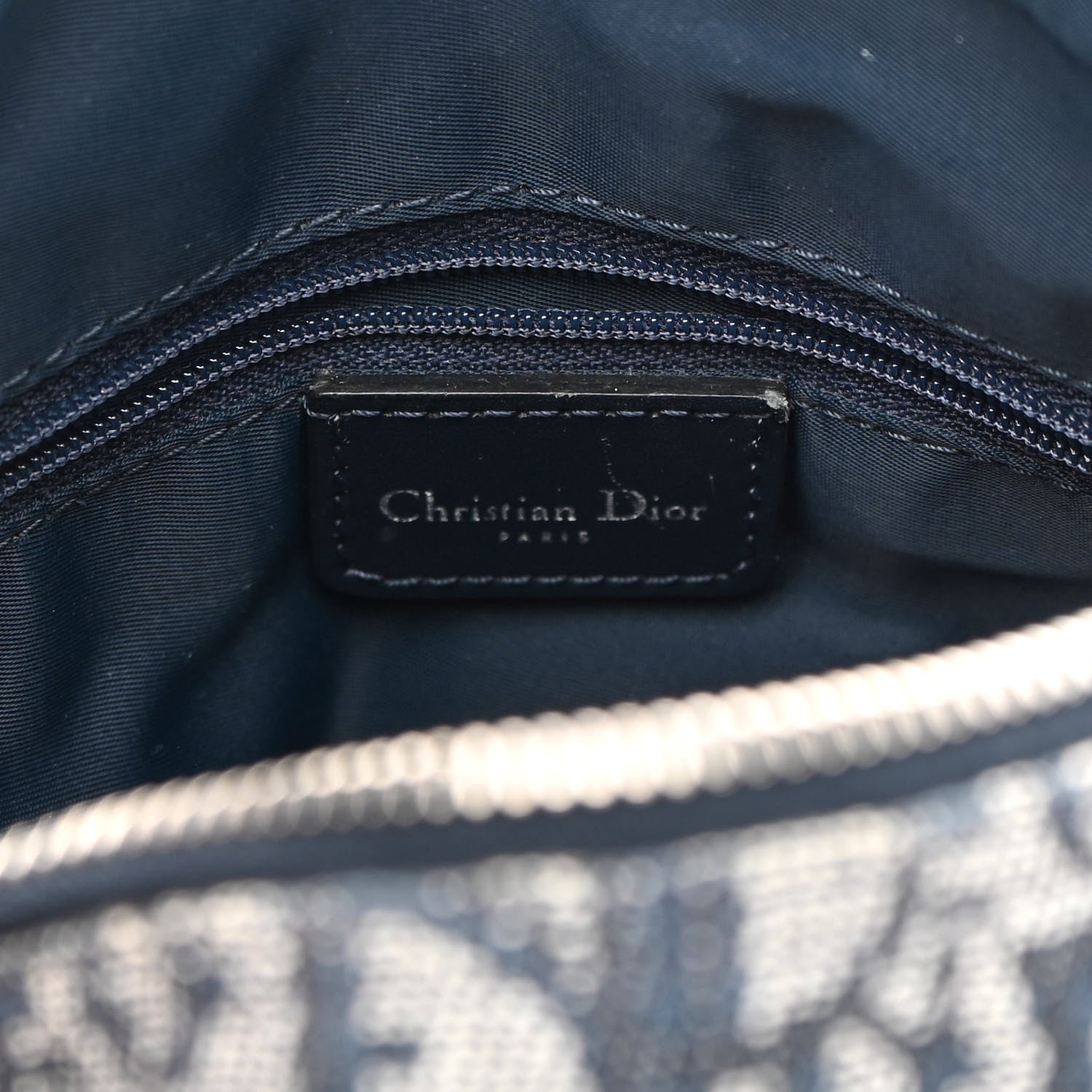 Christian Dior Monogram Boston Navy 6 of 10