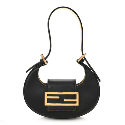 Fendi Vitello King Mini Cookie Hobo Bag Black 1 of 8