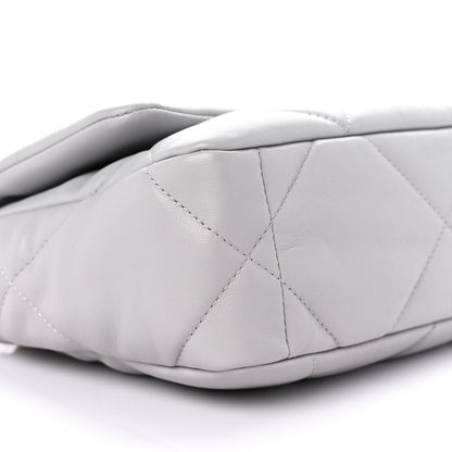 Chanel Lambskin Quilted Medium Chanel 19 Flap Grey 8 of 9