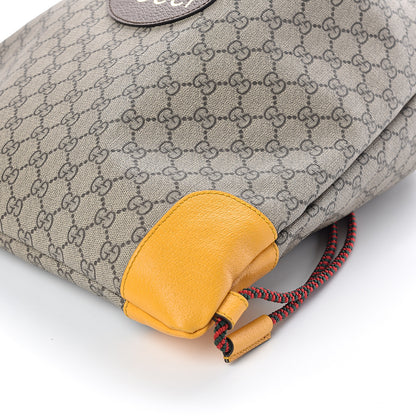 Gucci GG Supreme Monogram Neo Vintage Drawstring Backpack Beige New Acero Crop 8 of 8