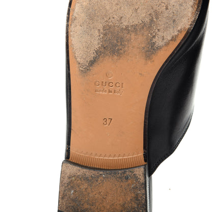 Gucci Calfskin Womens Princetown Slippers 37 Black 9 of 11