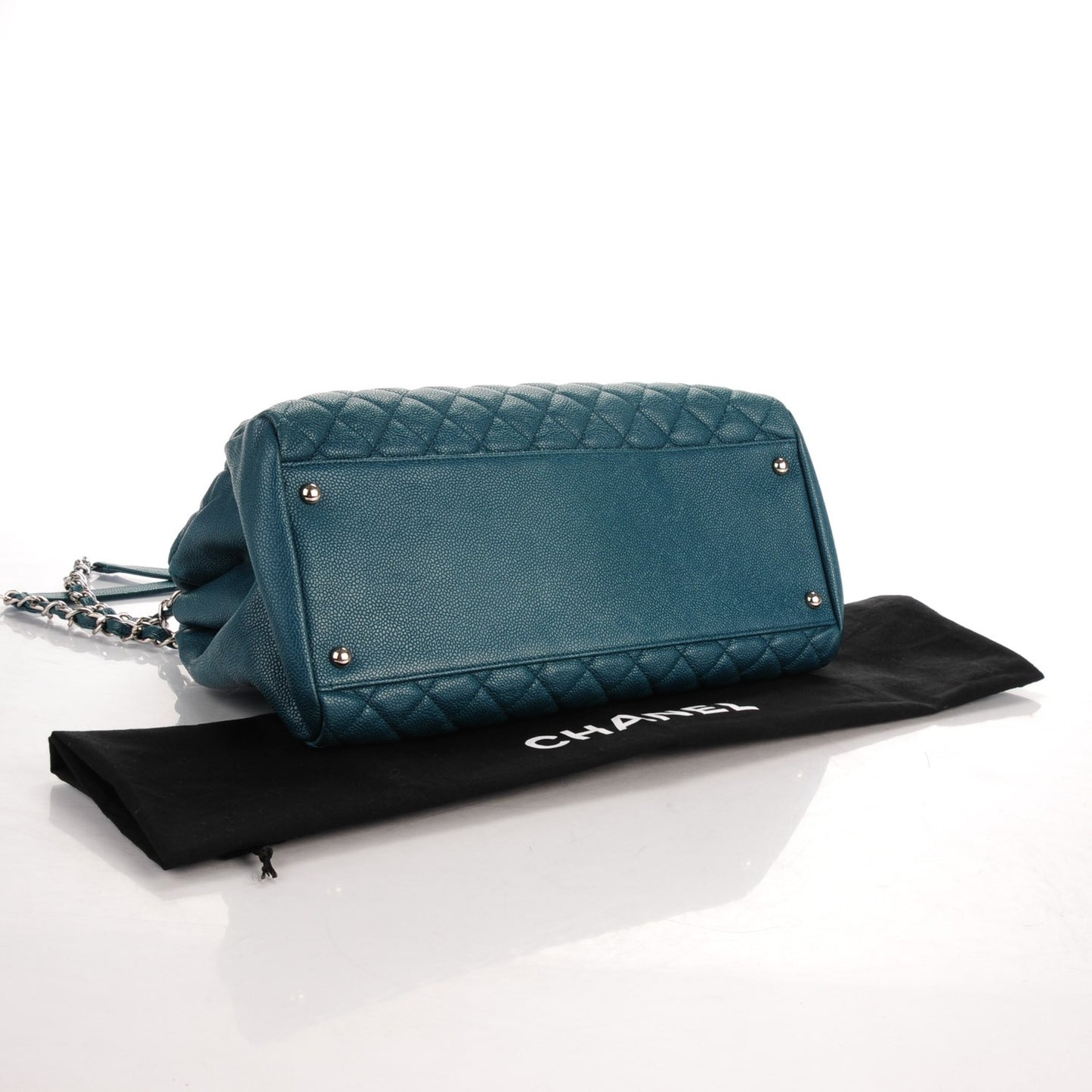 Caviar Quilted Large Just Mademoiselle Turquoise