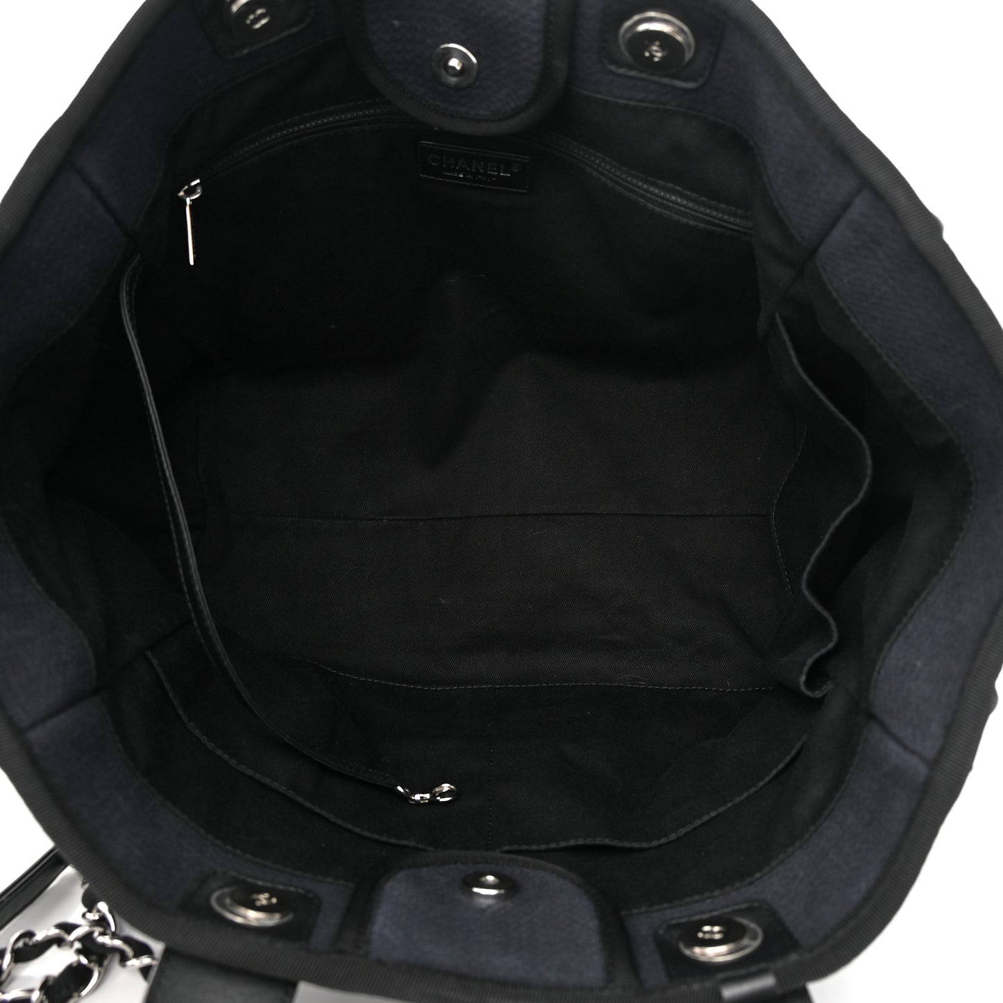 Mixed Fibers Medium Deauville Tote Black