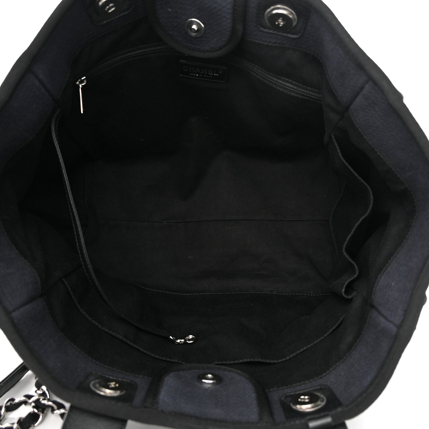 Chanel Mixed Fibers Medium Deauville Tote Black 5 of 14