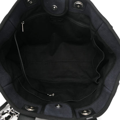 Chanel Mixed Fibers Medium Deauville Tote Black 5 of 14