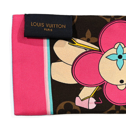 Louis Vuitton Silk Monogram 2021 Hollywood Christmas Animation Bandeau Marron 3 of 3