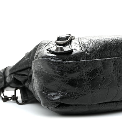 Balenciaga Agneau Arena Classic Hardware Le City First Bag Black 9 of 10