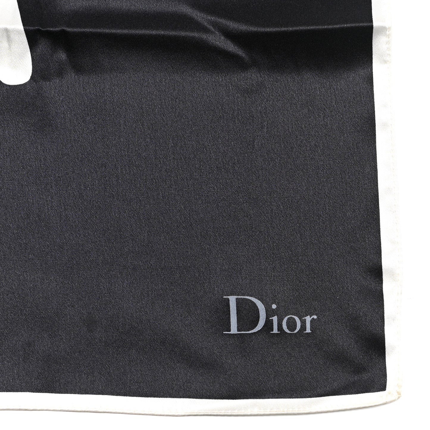 Silk Square Scarf Black