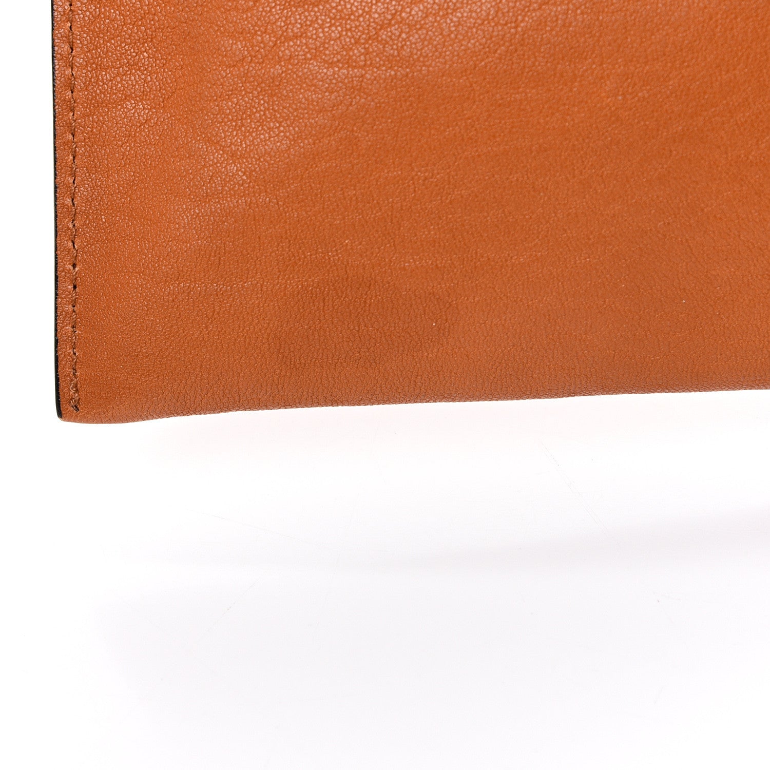 Chloe Calfskin Goatskin Bi-Color Alice Clutch Marron Glace 9 of 9