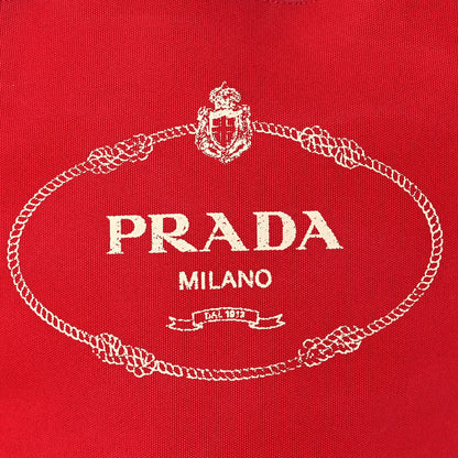 Prada Canapa Logo Bucket Tote Rosso 8 of 16
