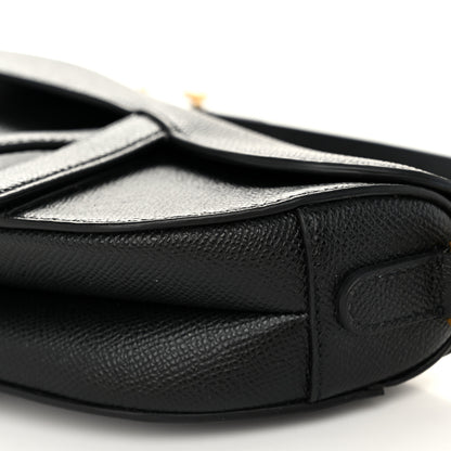 Christian Dior Grained Calfskin Mini Saddle Bag Black 10 of 12
