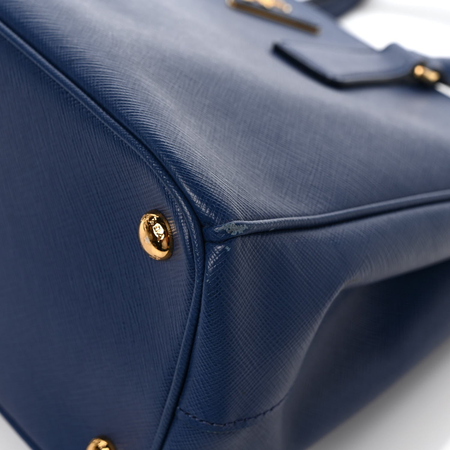 Prada Saffiano Small Galleria Double Zip Tote Bluette 10 of 10