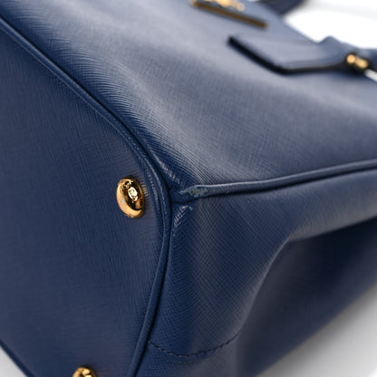 Prada Saffiano Small Galleria Double Zip Tote Bluette 10 of 10