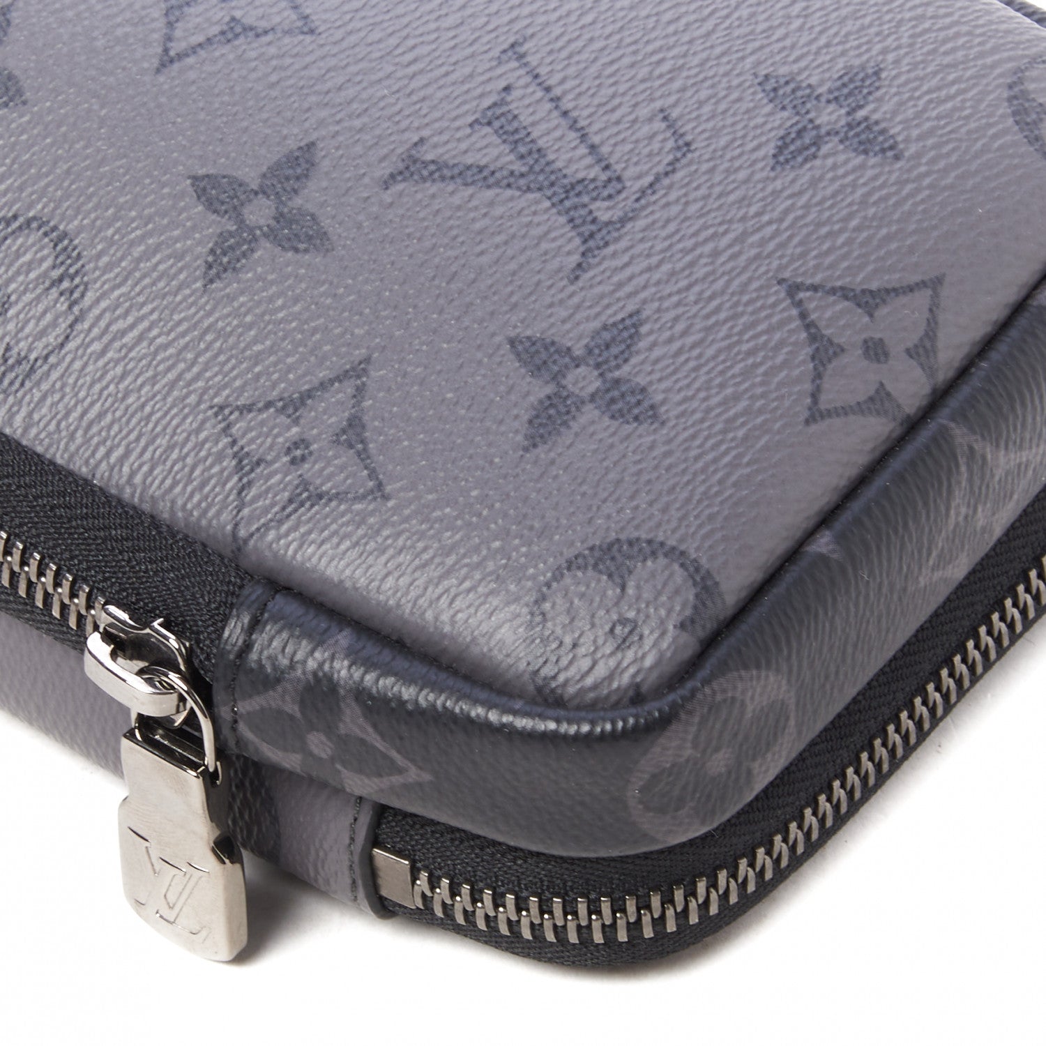Louis Vuitton Monogram Eclipse Reverse Double Phone Pouch 6 of 8