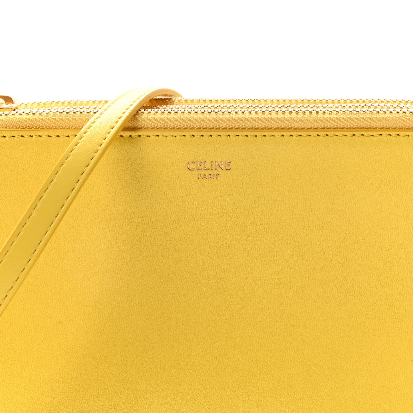 Lambskin Small Trio Crossbody Bag Citron
