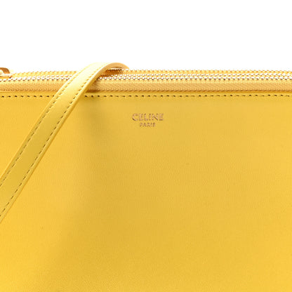 Celine Lambskin Small Trio Crossbody Bag Citron 8 of 10