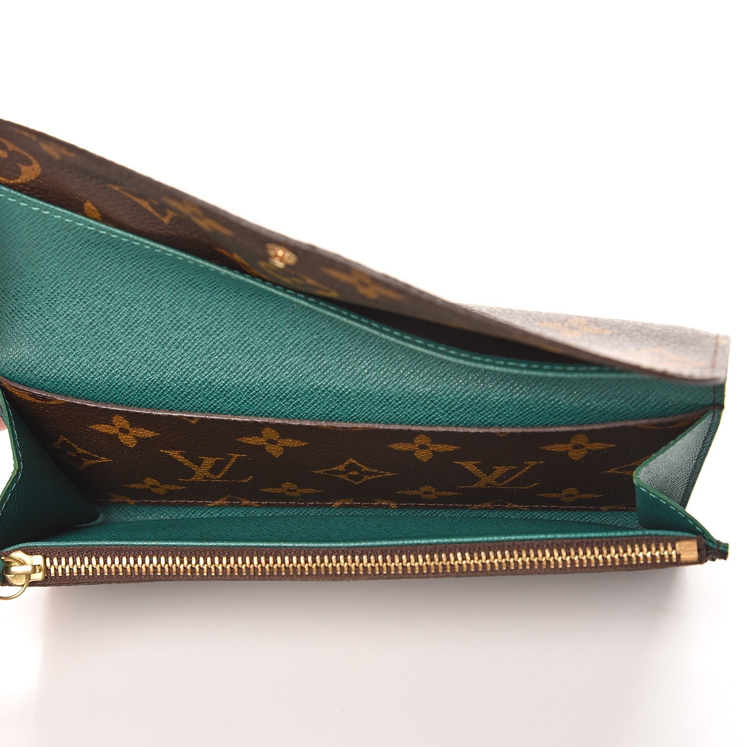 Louis Vuitton Monogram Emilie Wallet Vert 5 of 7
