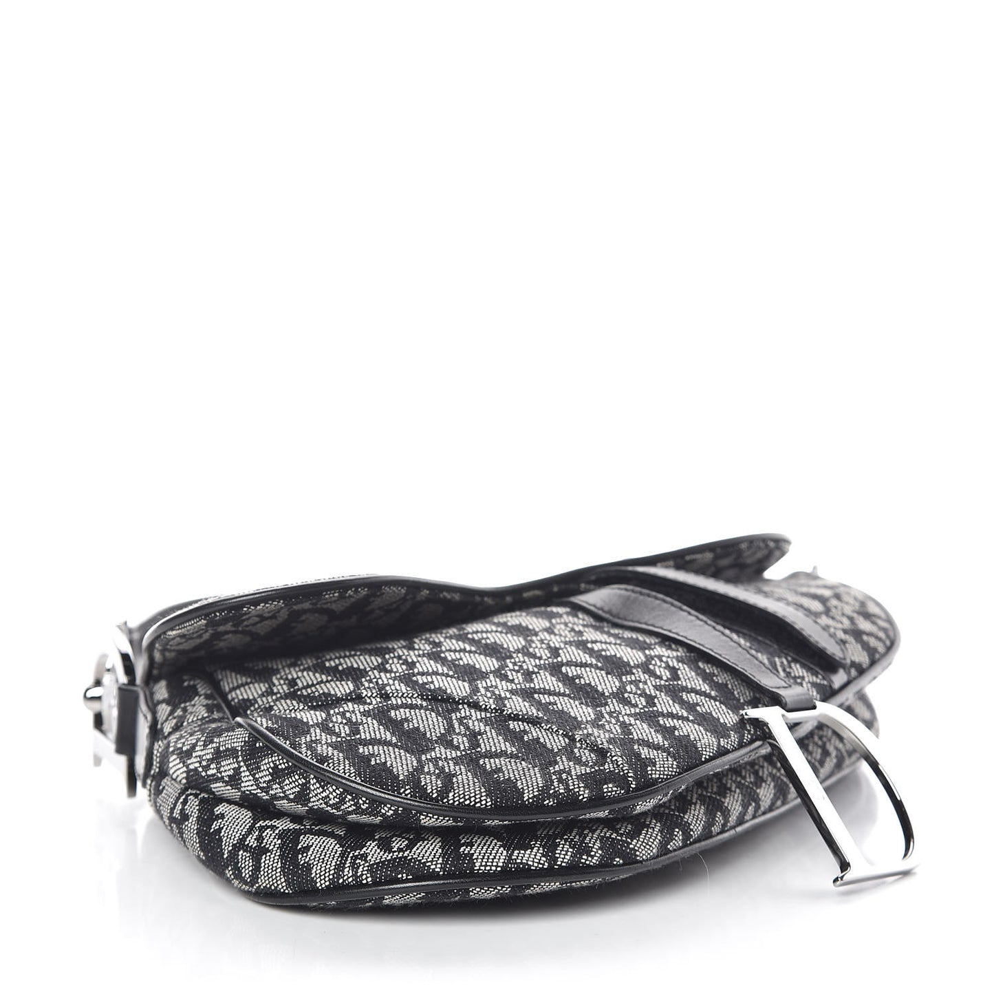 Monogram Saddle Bag Black