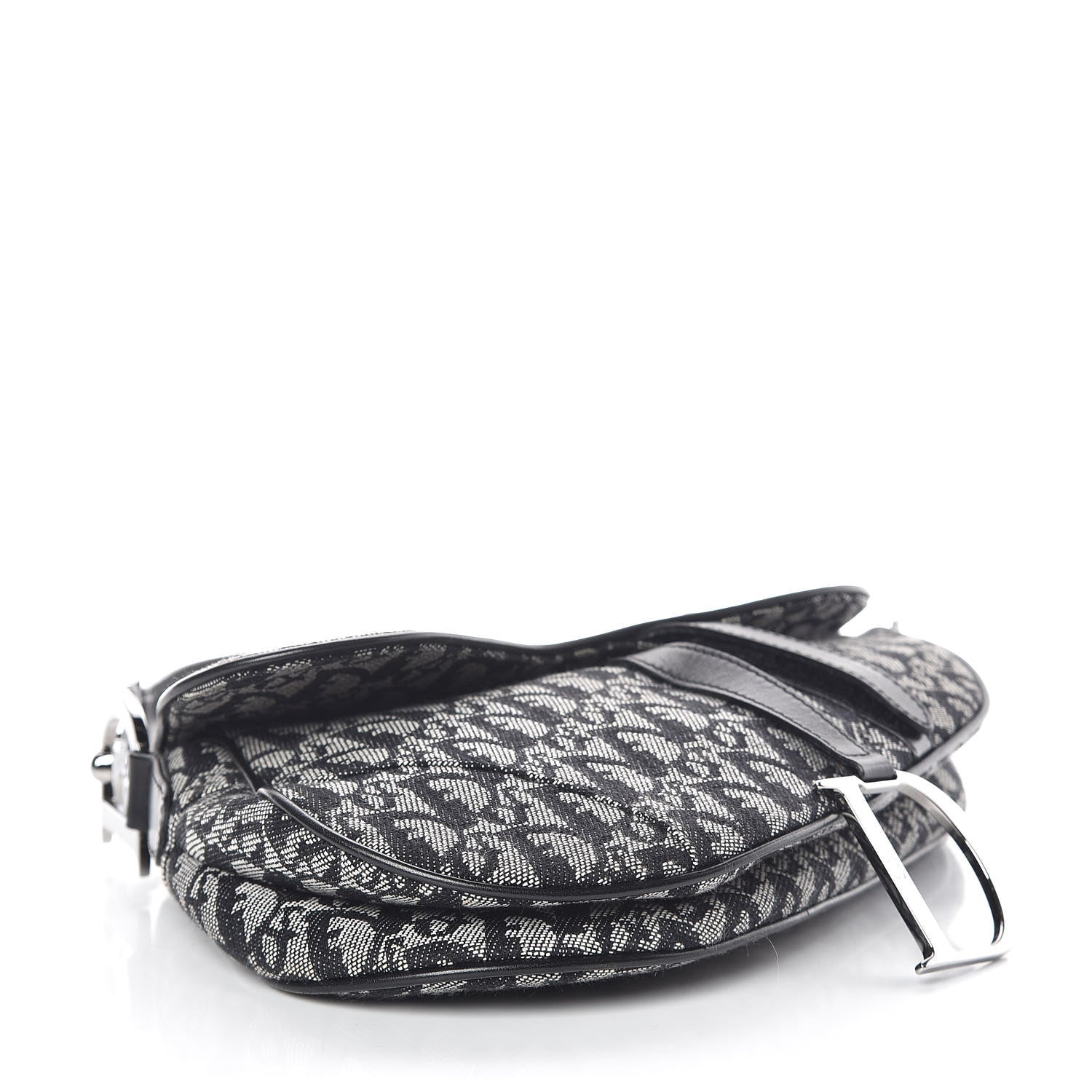 Christian Dior Monogram Saddle Bag Black 4 of 11