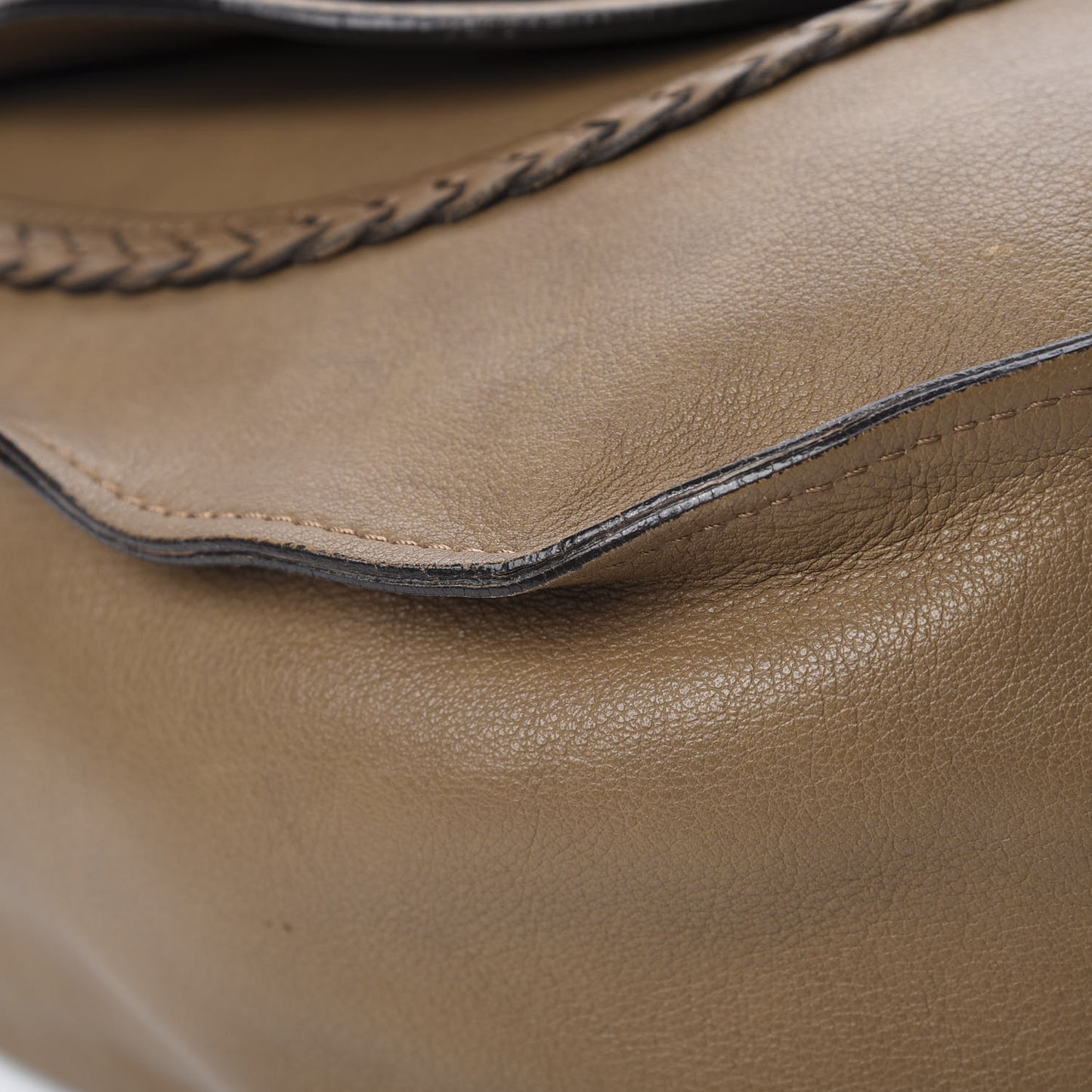 Calfskin Braided Large Marcie Hobo Nut