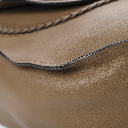 Chloe Calfskin Braided Large Marcie Hobo Nut 9 of 17