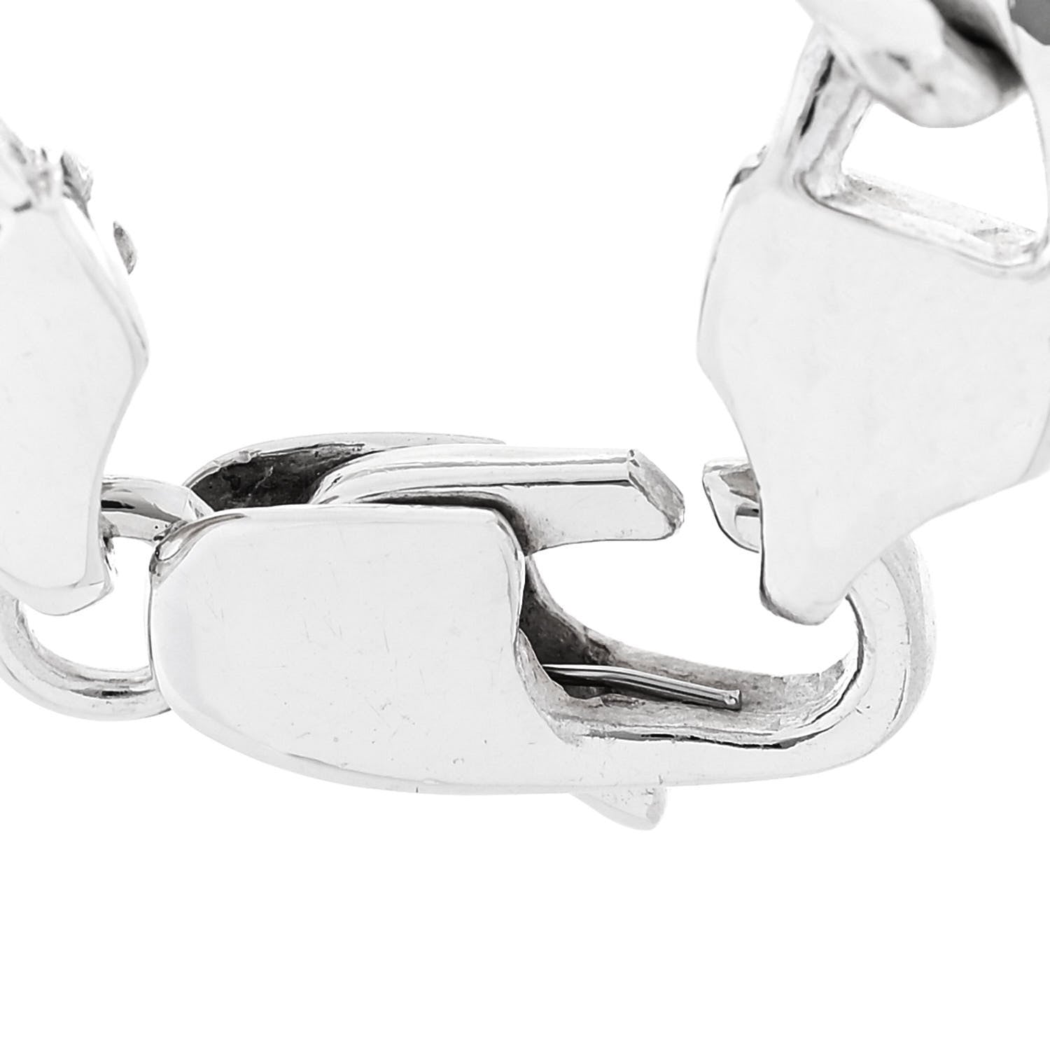 Tiffany Sterling Silver 18k Yellow Gold Curb Link Bracelet 3 of 5