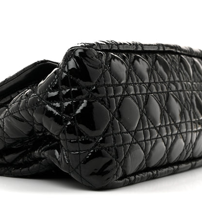 Christian Dior Patent Cannage New Lock Flap Black 10 of 14