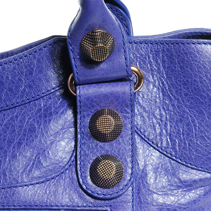 Balenciaga Agneau Giant 21 Rose Gold Hardware City Bleu Lavande 14 of 15