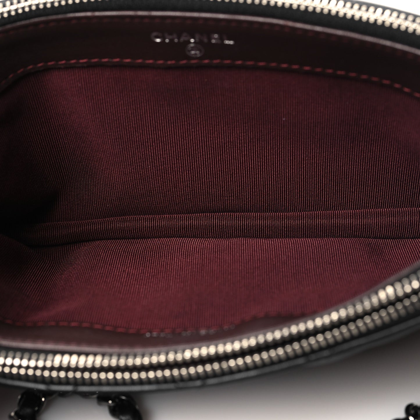 Lambskin Quilted Small Clutch With Chain Black