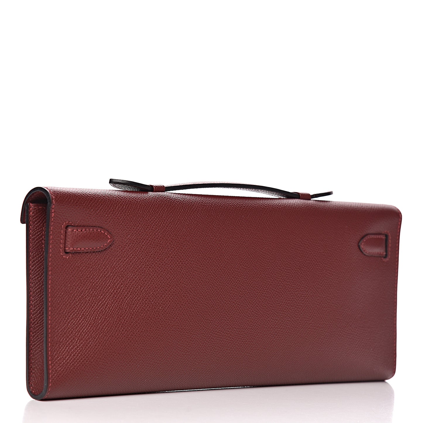 Epsom Kelly Cut Clutch Pochette Rouge H