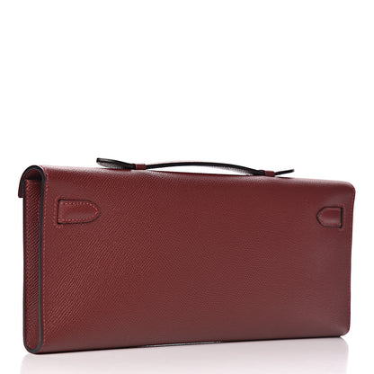 Hermes Epsom Kelly Cut Clutch Pochette Rouge H 3 of 7