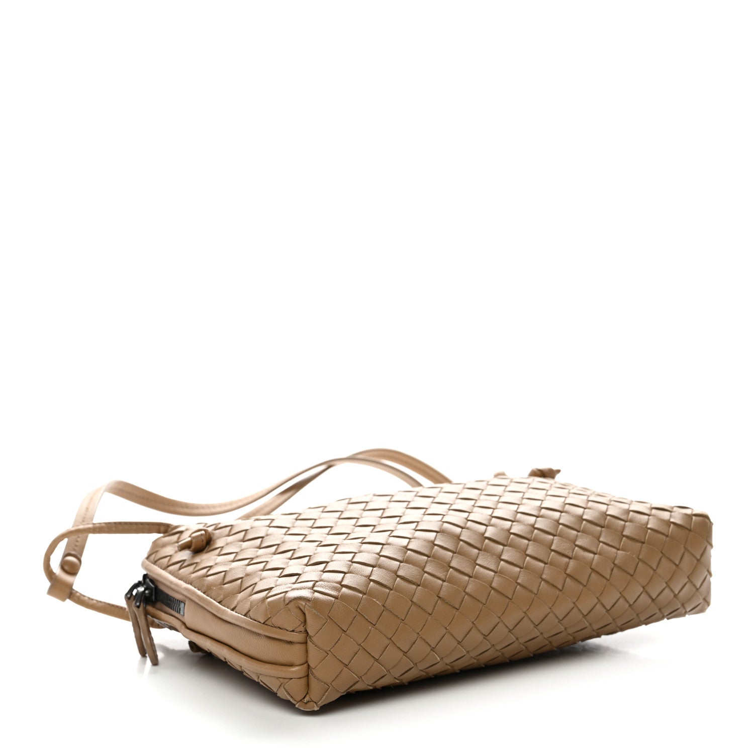 Bottega Veneta Nappa Intrecciato Nodini Crossbody Messenger Camel 5 of 12