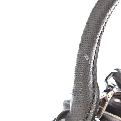Prada Saffiano Micro Galleria Double Zip Tote Marmo 8 of 11