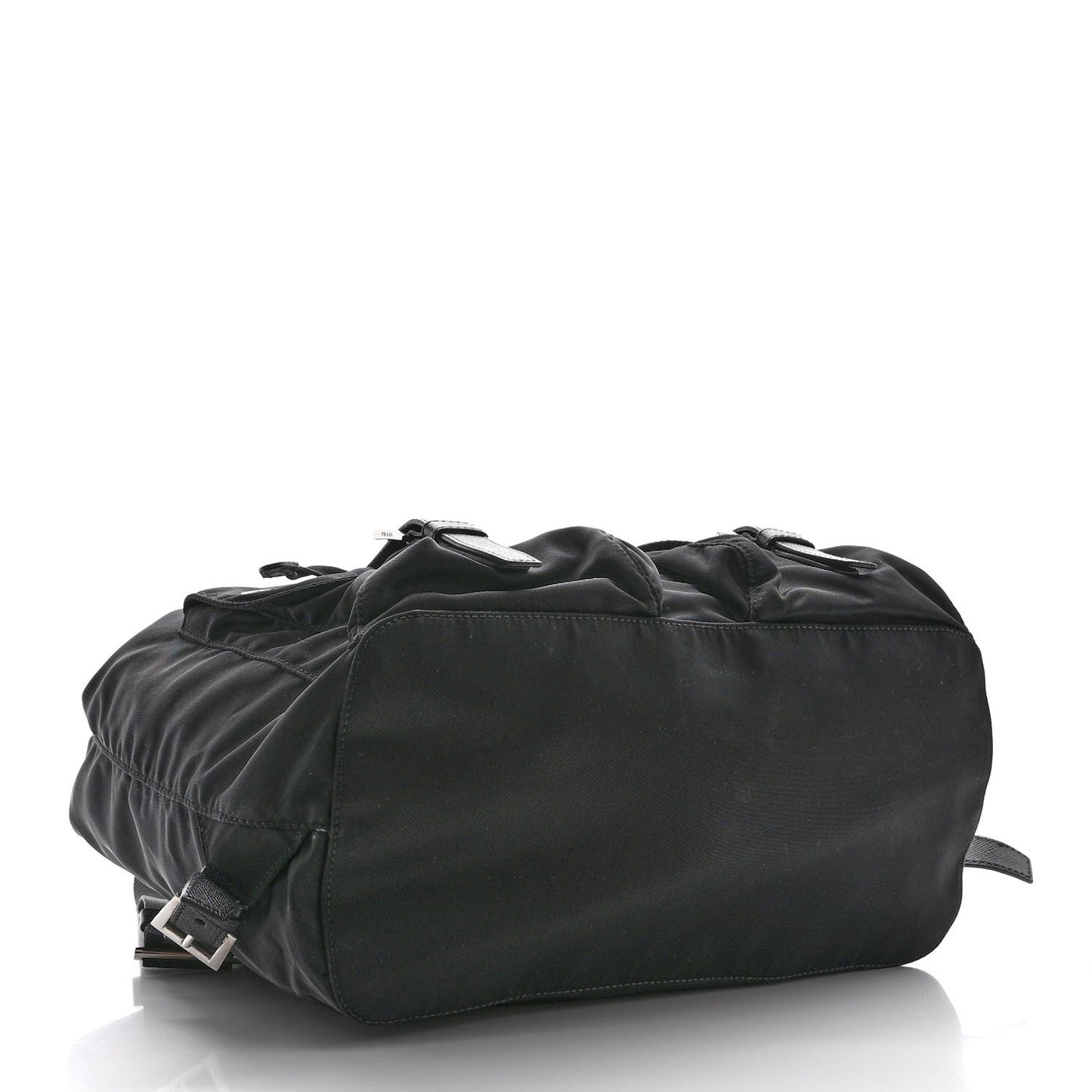 Tessuto Nylon Saffiano Medium Smalto Backpack Black