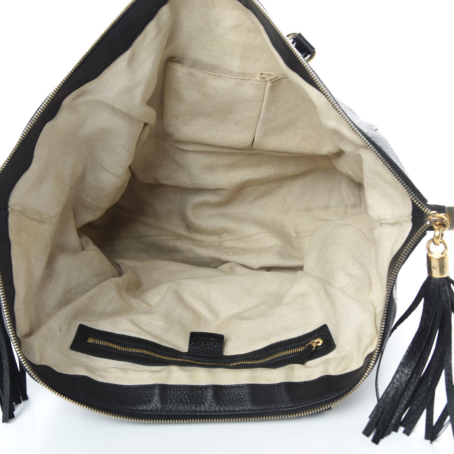 Gucci Pebbled Calfskin Large Soho Top Handle Bag Black 5 of 20