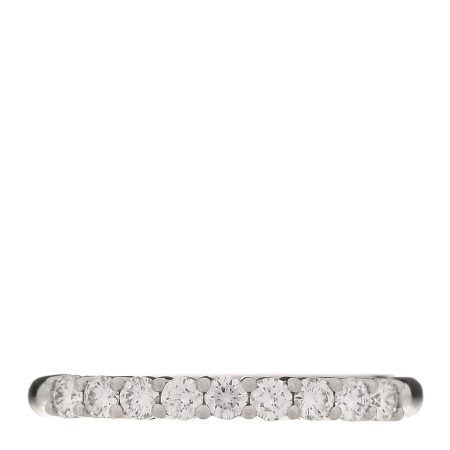 Platinum Diamond 2.2mm Half Circle Forever Band Ring 50 5.5