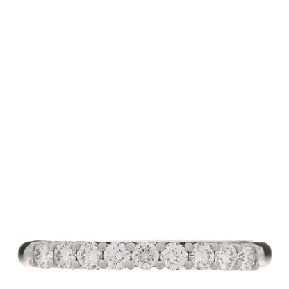 Tiffany Platinum Diamond 2.2mm Half Circle Forever Band Ring 50 5.5 1 of 5