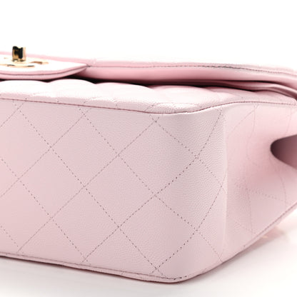 Chanel Caviar Quilted Jumbo Double Flap Light Pink 9 of 10