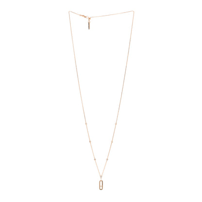 Messika 18K Rose Gold Diamond Move Uno Long Necklace 3 of 5